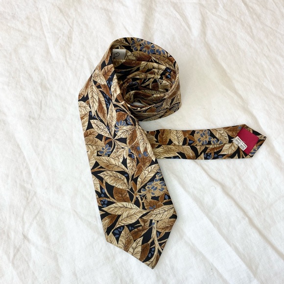 Oscar de la Rento Silk Neck Tie - Picture 3 of 7